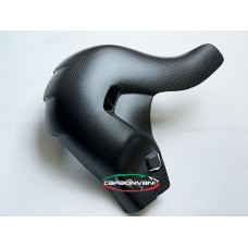 Carbonvani - Ducati Panigale / Streetfighter V4 / S Carbon Fiber Euro 5 Spec OE Exhaust (Collector) guard (2021+) Carbonvani - Ducati Panigale / Streetfighter V4 / S Carbon Fiber Euro 5 Spec OE Exhaust (Collector) guard (2021+)